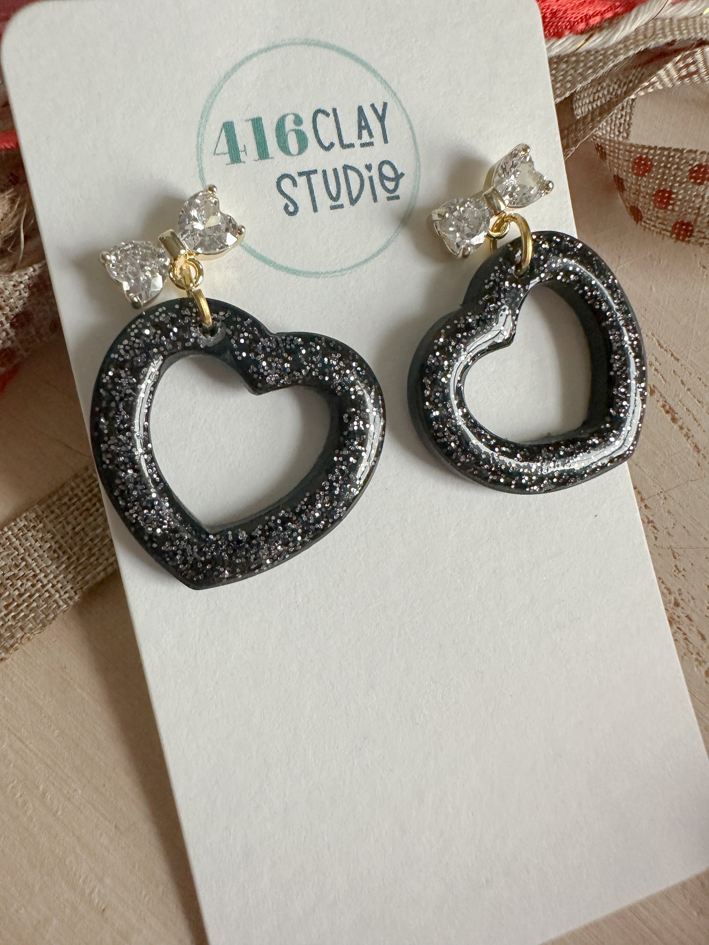 Hollow Heart Earrings