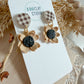 Autumn Flower Dangle Earrings