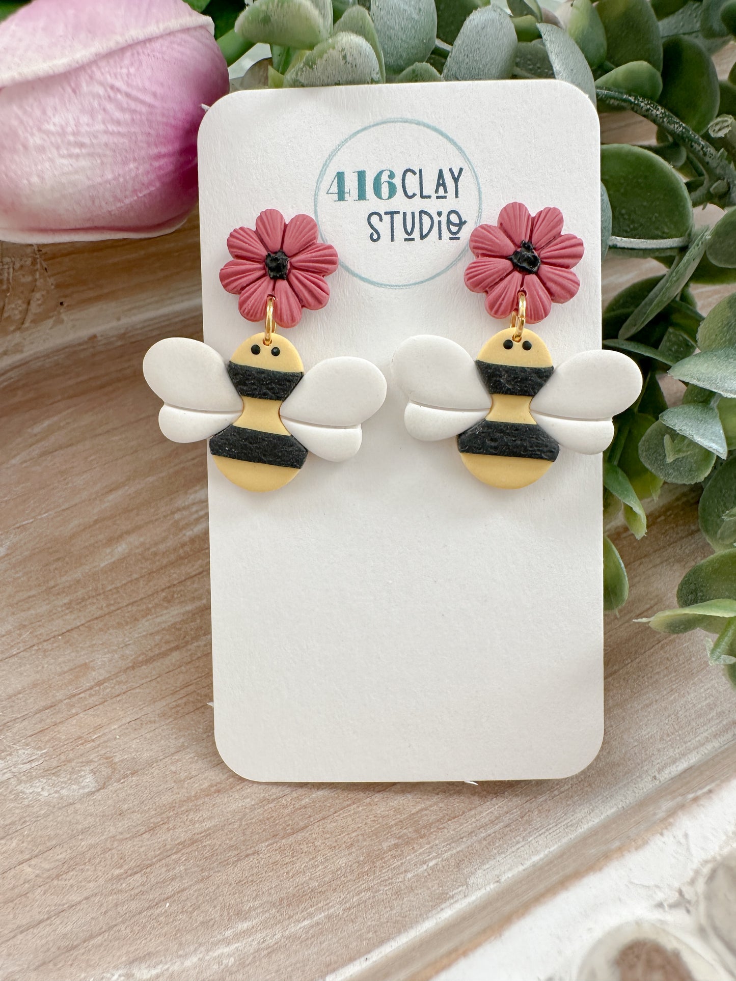 Bumblebee Dangle Earrings