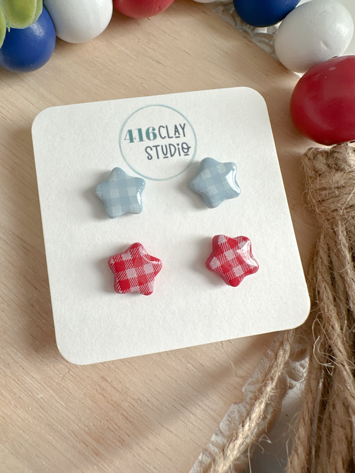 Gingham Star Stud Pack