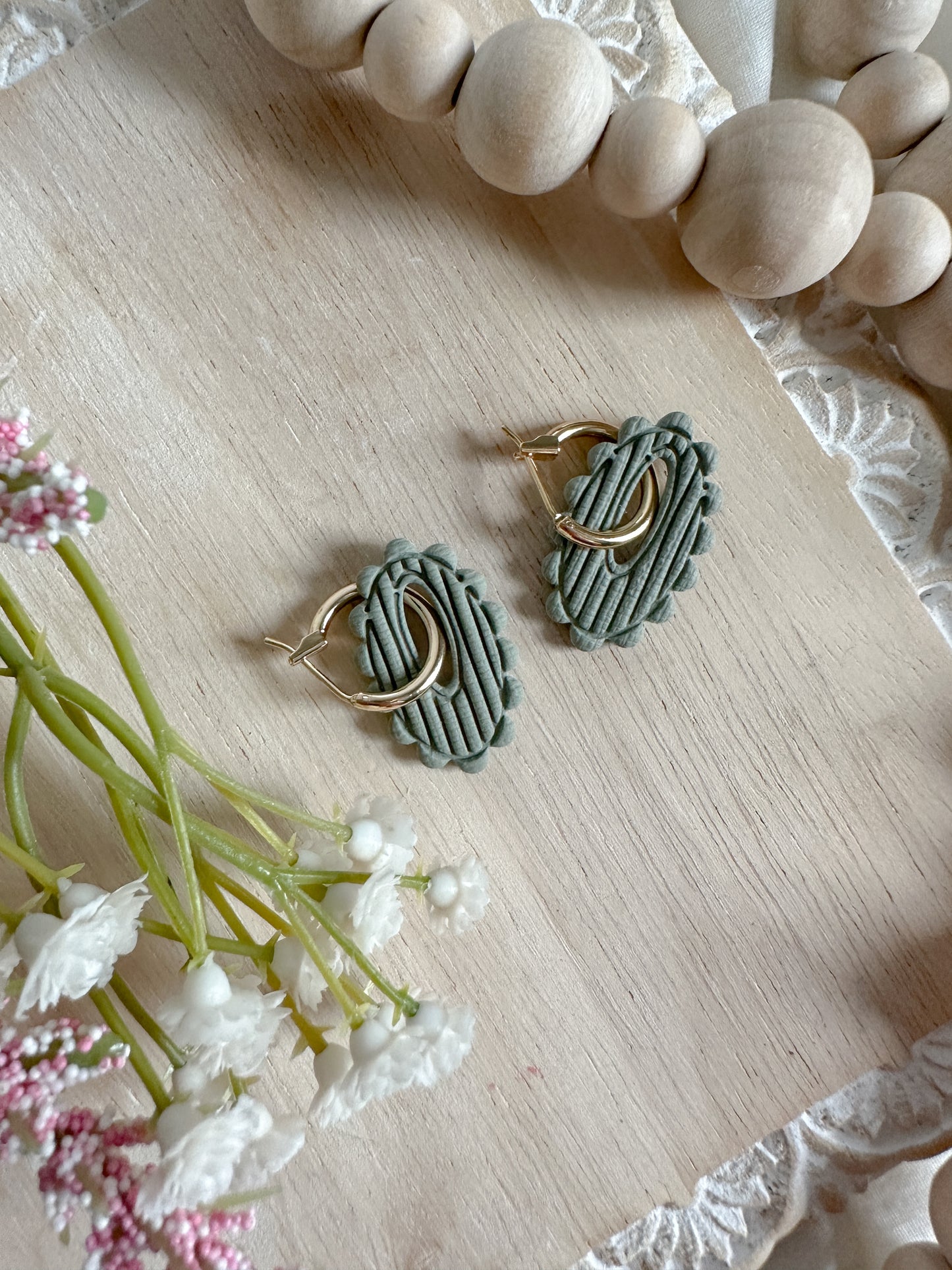 Boho Spring Charm Earrings (five color options)