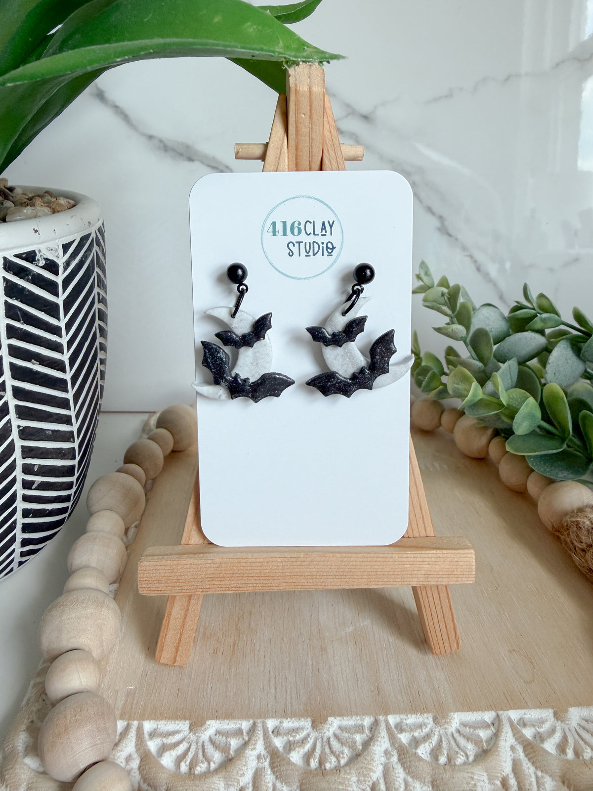 Halloween Night Moon Earrings