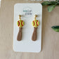 Bat & Ball Earrings (softball & baseball)