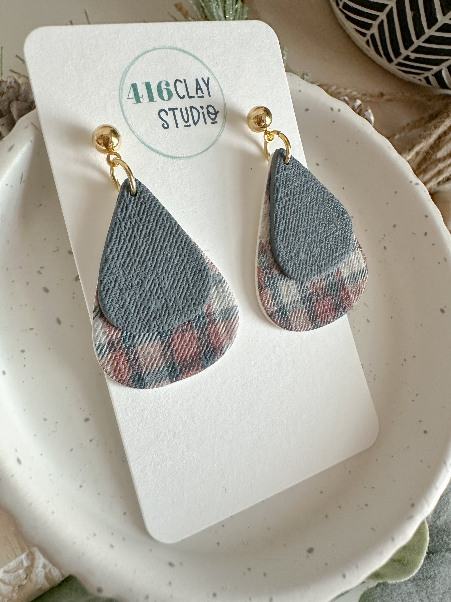Layered Teardrop Earrings
