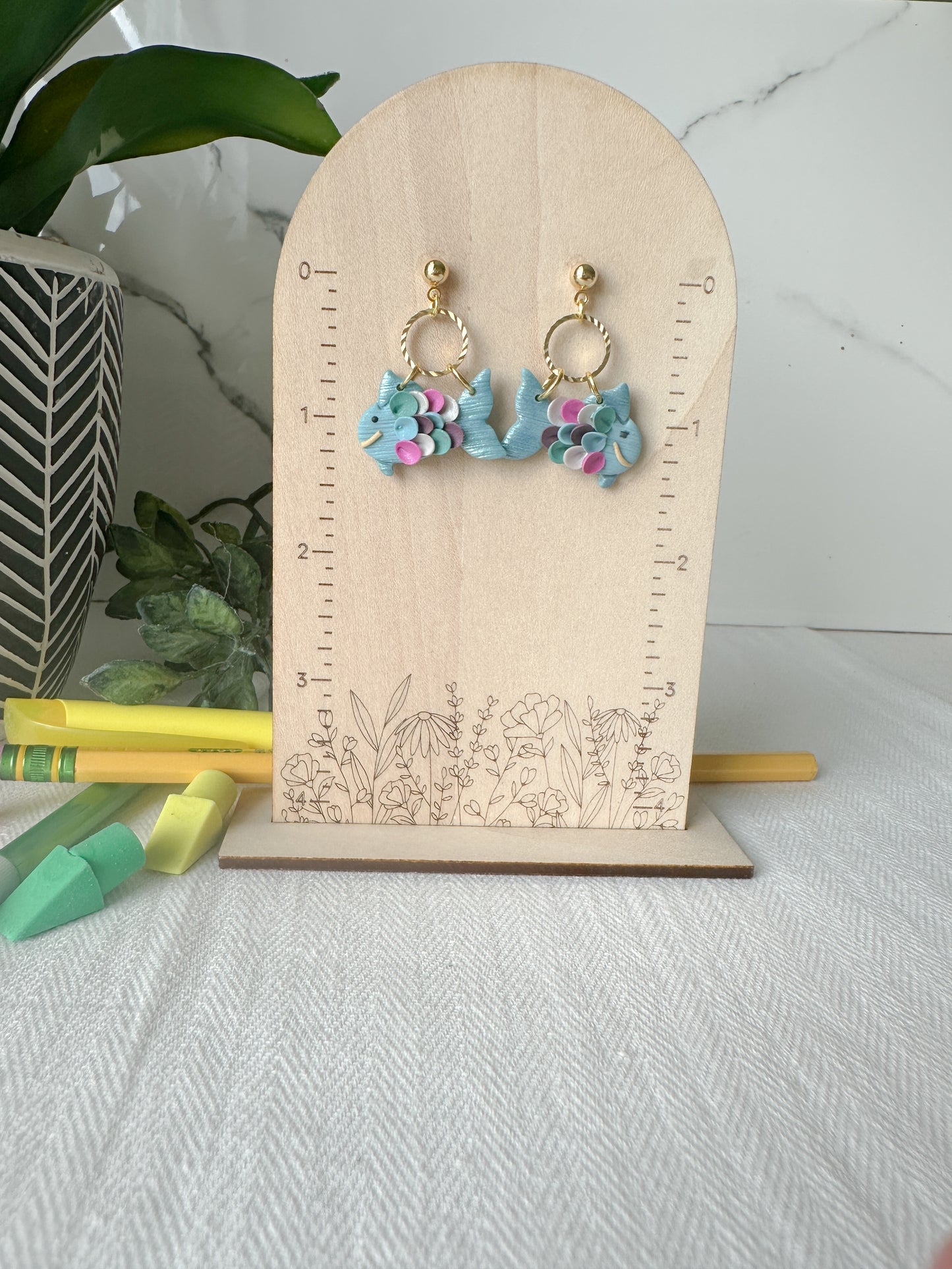 The Rainbow Fish Earrings