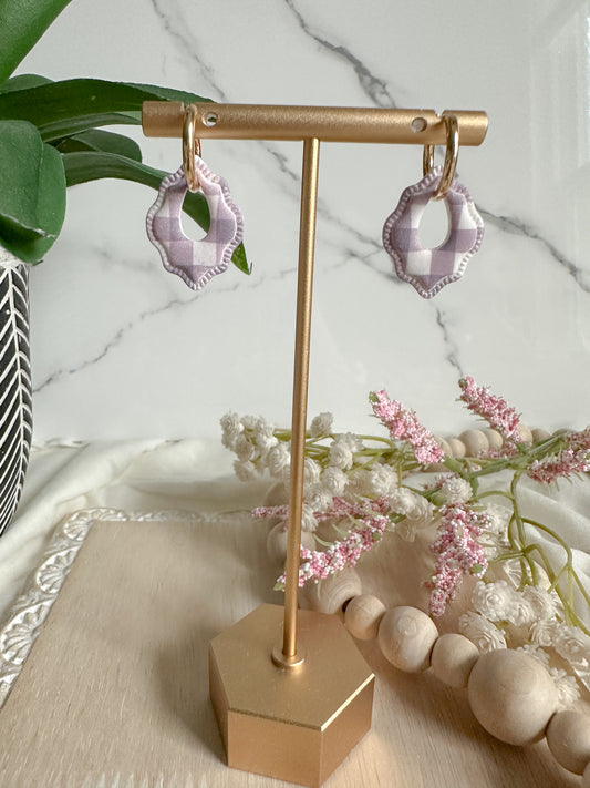 Gingham Charm Earrings