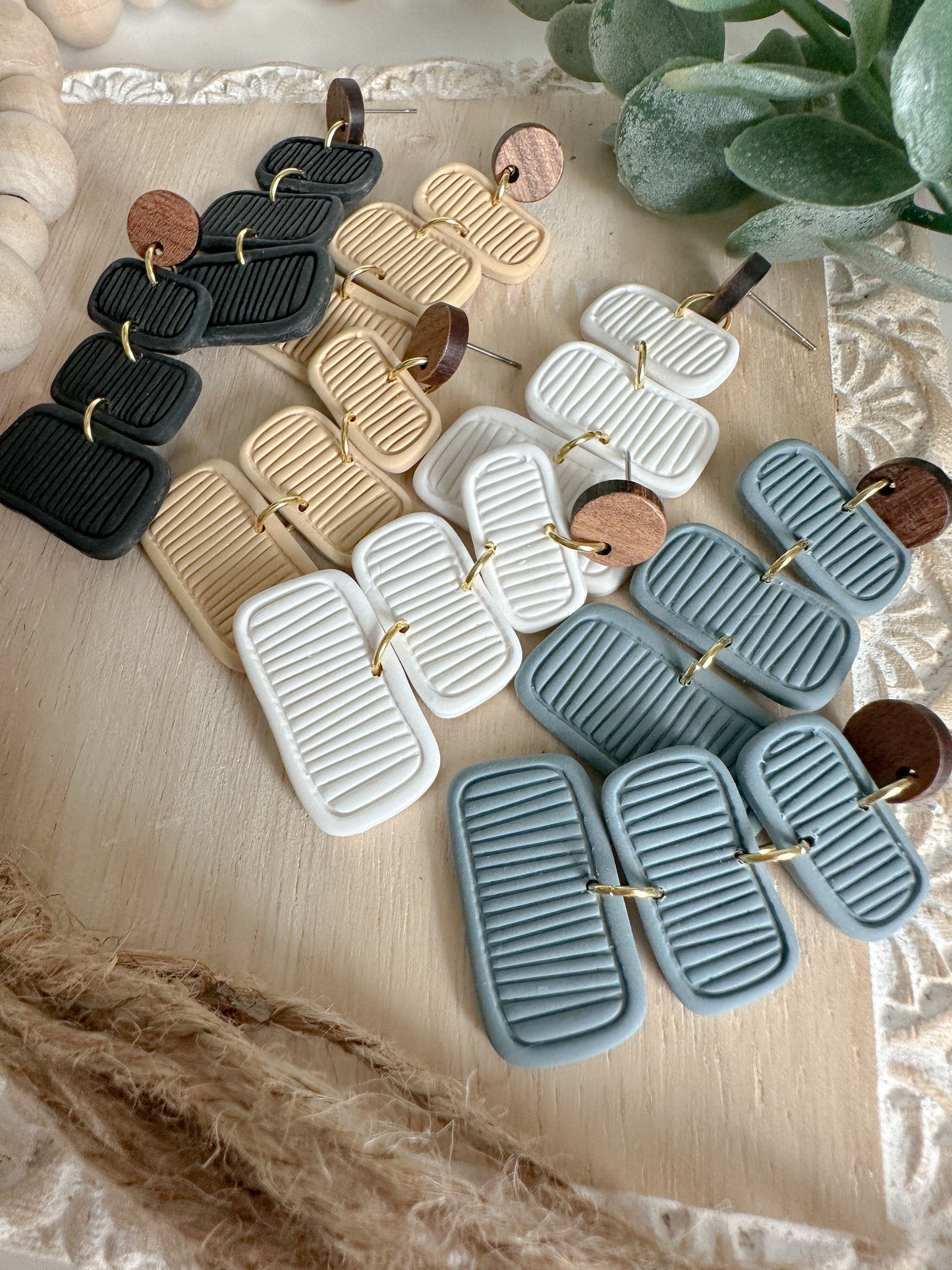 Textured Tide Earrings
