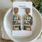 Tall Open Bookshelf Earrings