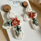 Blooming Faith Cross Earrings