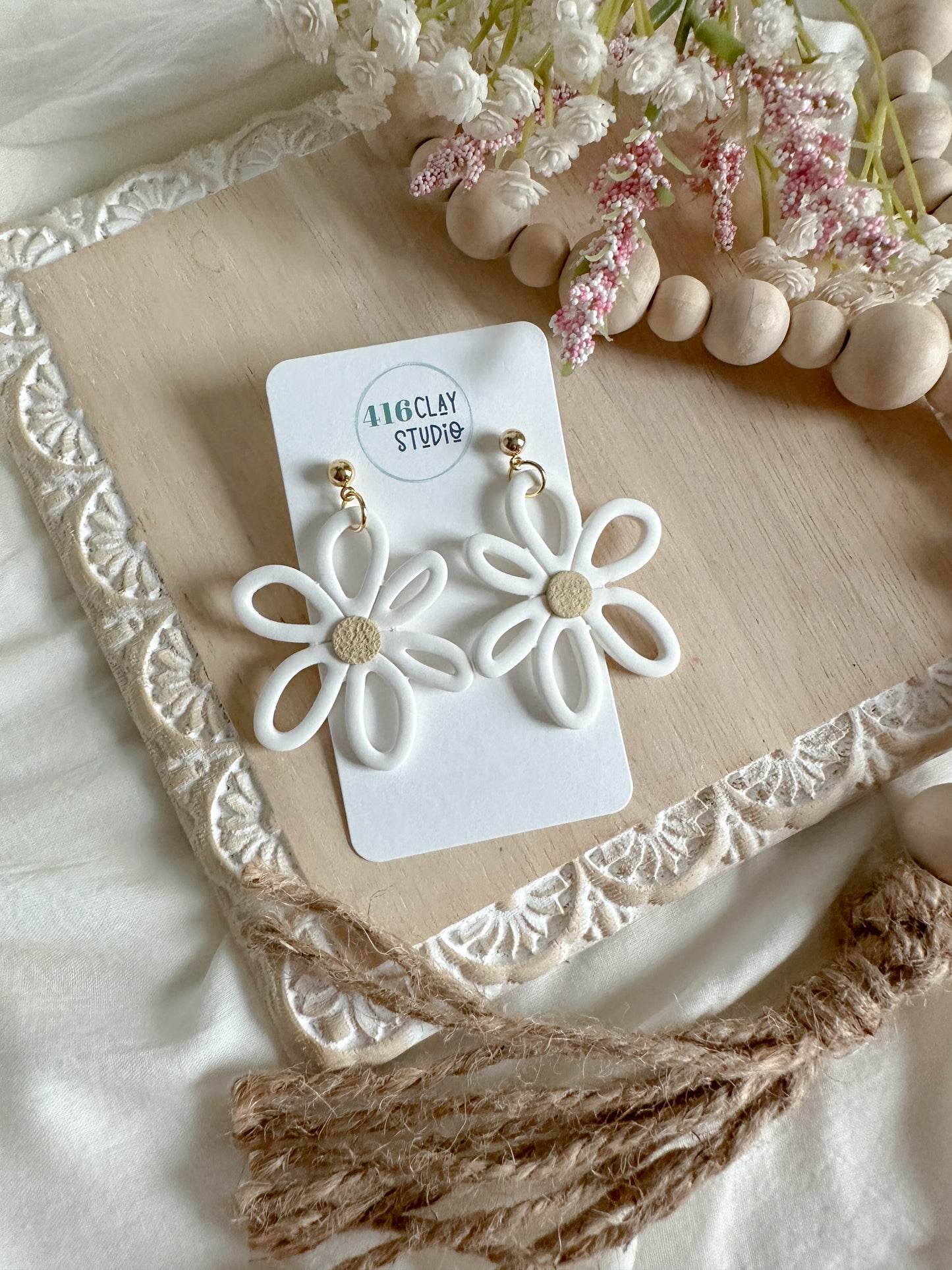 Big Daisy Earrings (two colors)