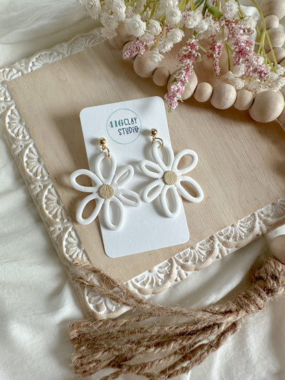 Big Daisy Earrings (two colors)