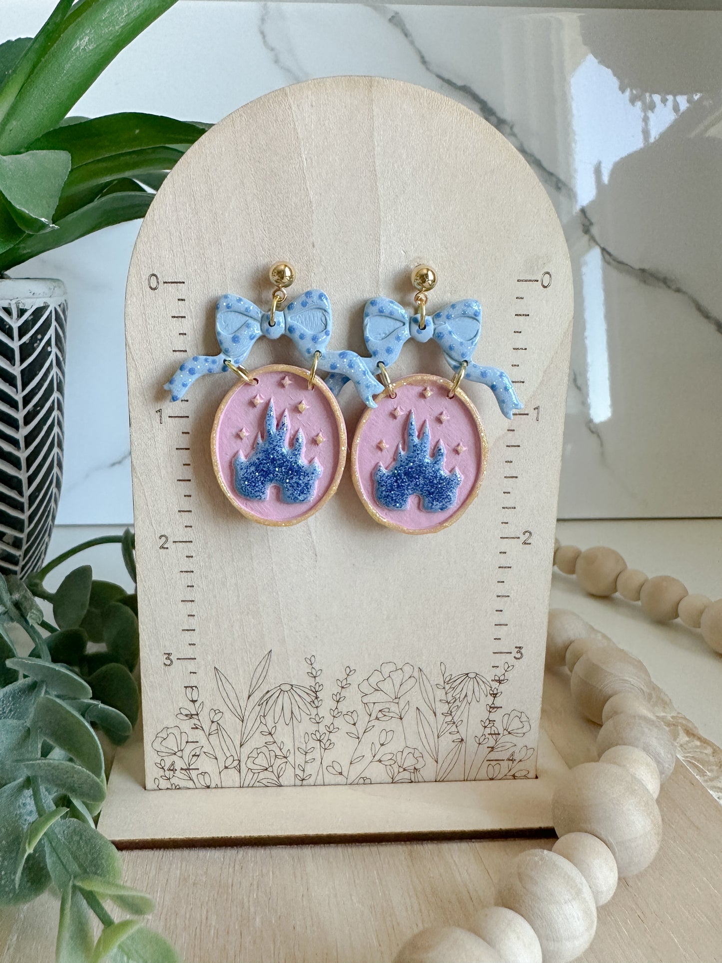 Sparkly Castle Earrings