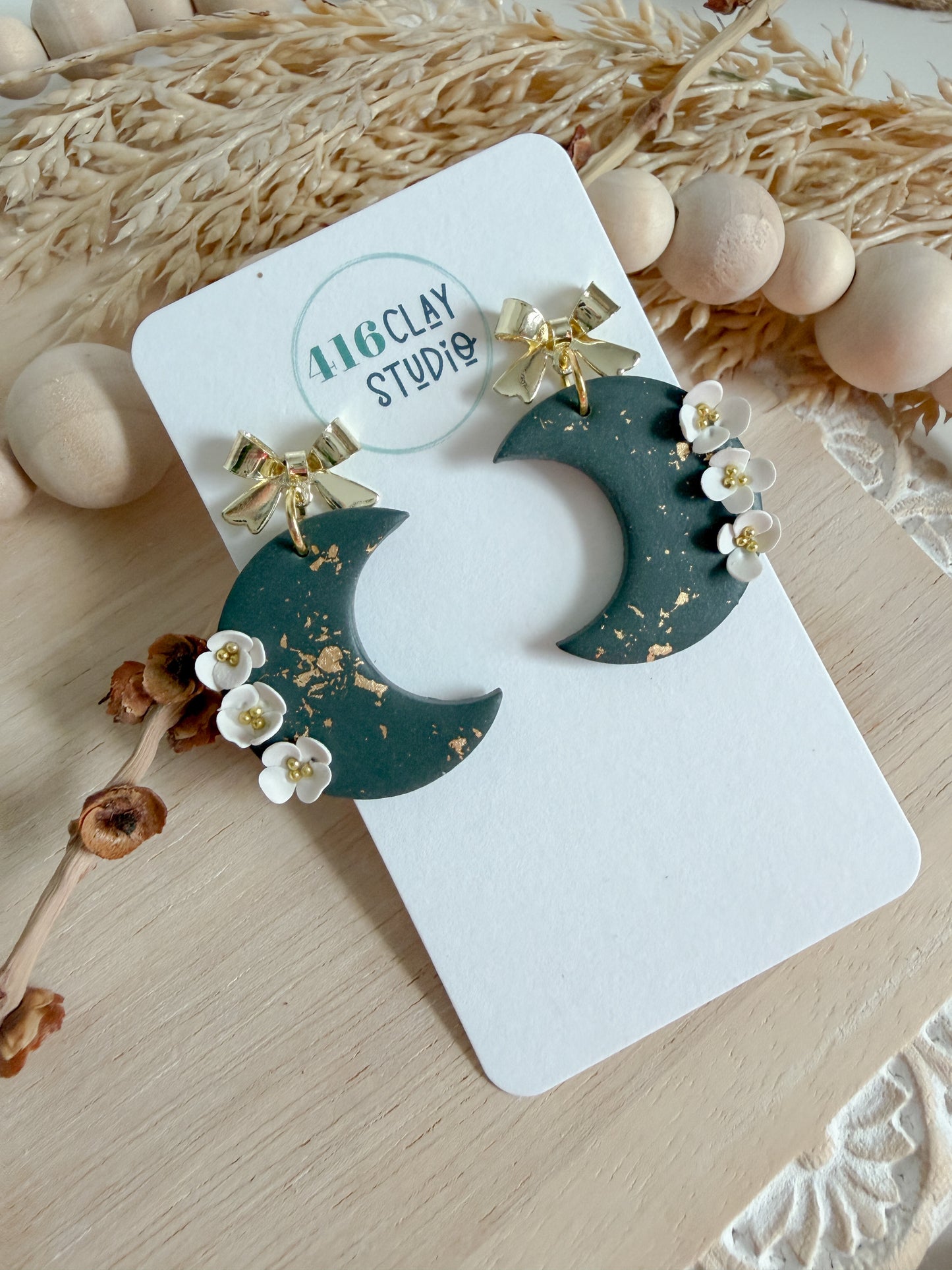 Midnight Moon Earrings