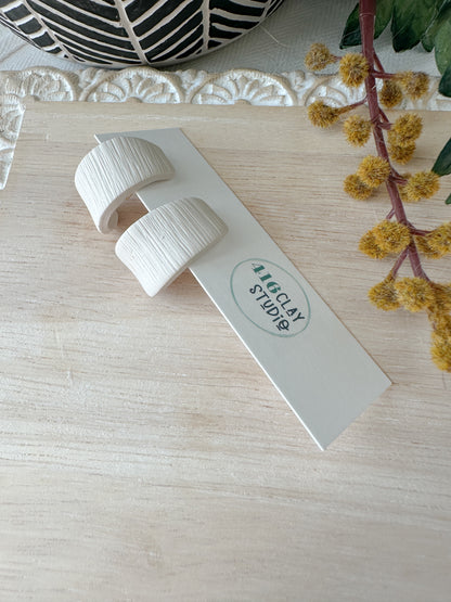 Neutral Huggie Earrings