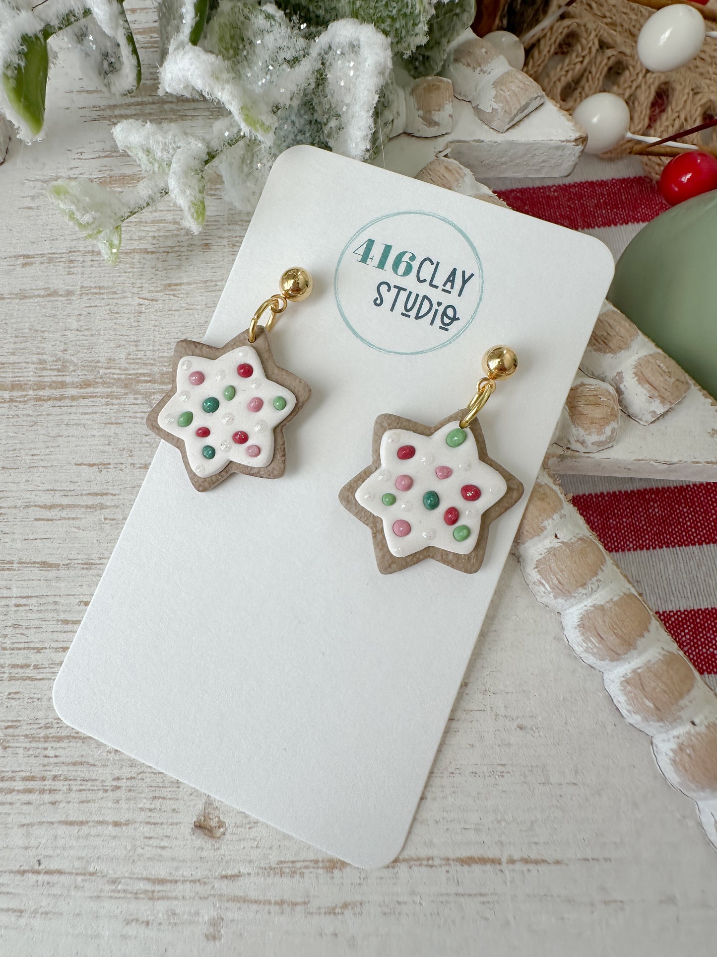 Holiday Sugar Cookie Earrings
