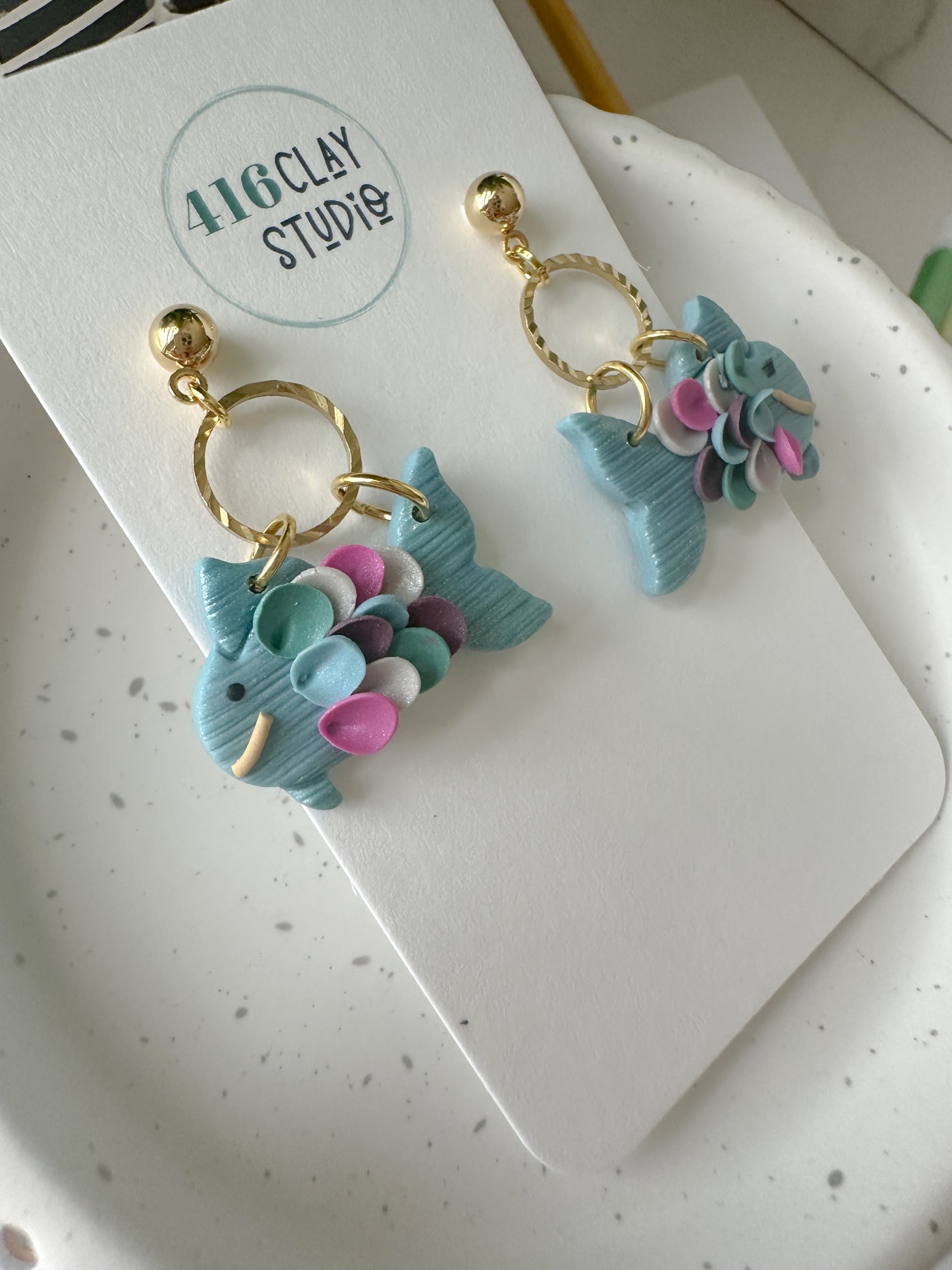 The Rainbow Fish Earrings