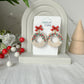 Christmas Wreath Earrings