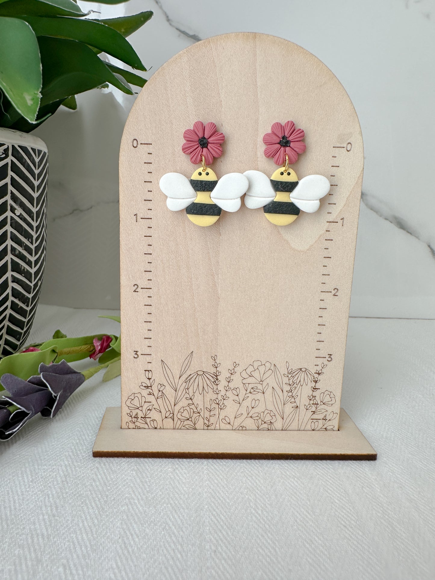 Bumblebee Dangle Earrings
