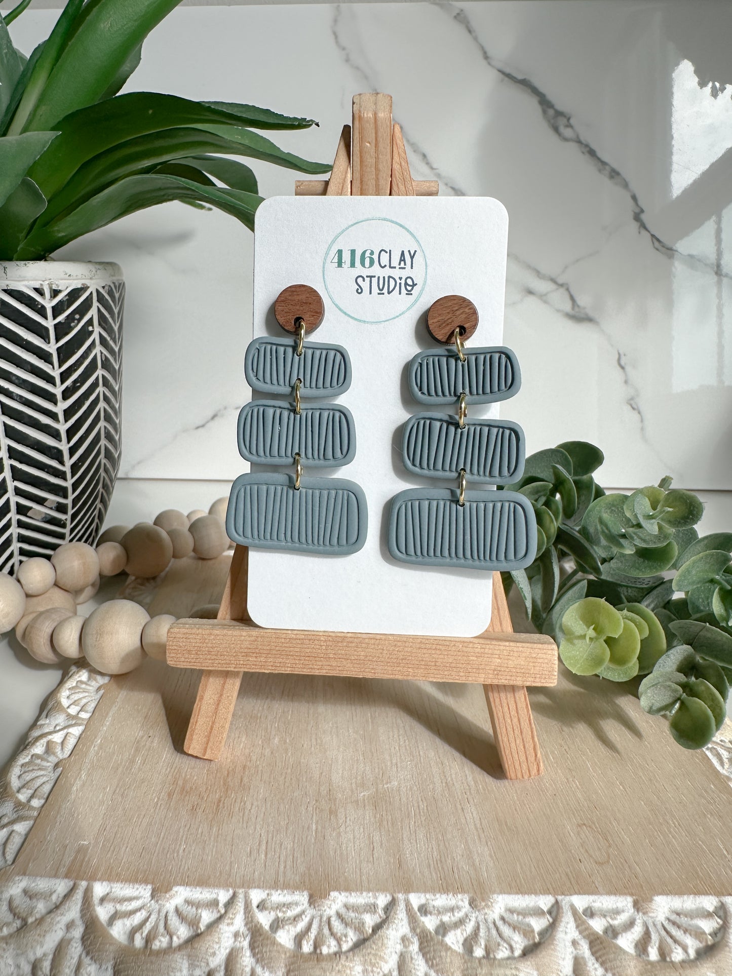 Textured Tide Earrings