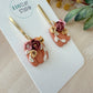 Floral Pumpkin Earrings