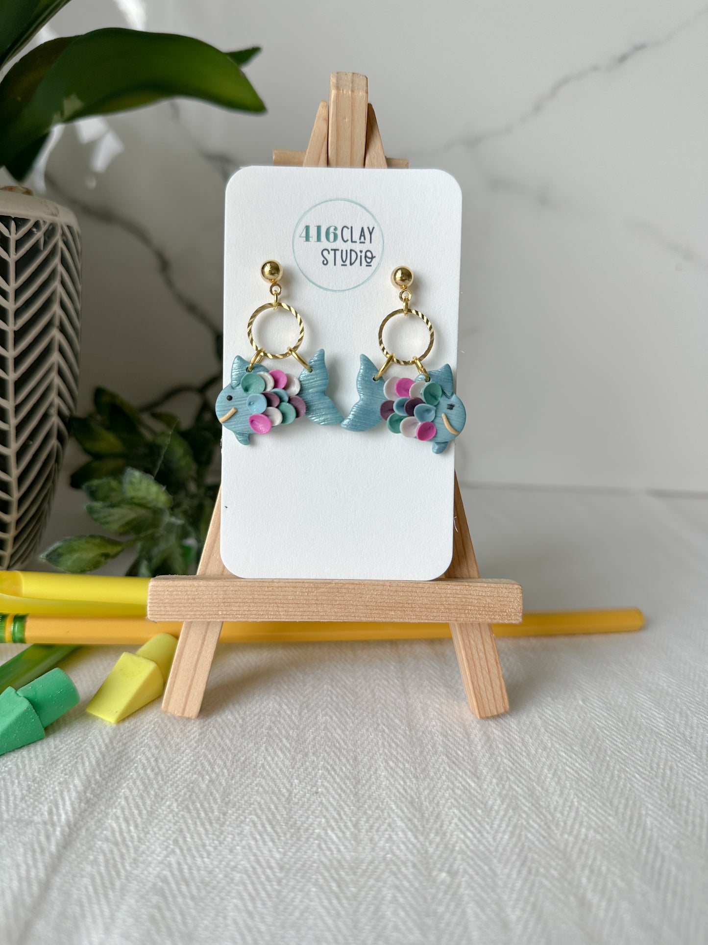 The Rainbow Fish Earrings