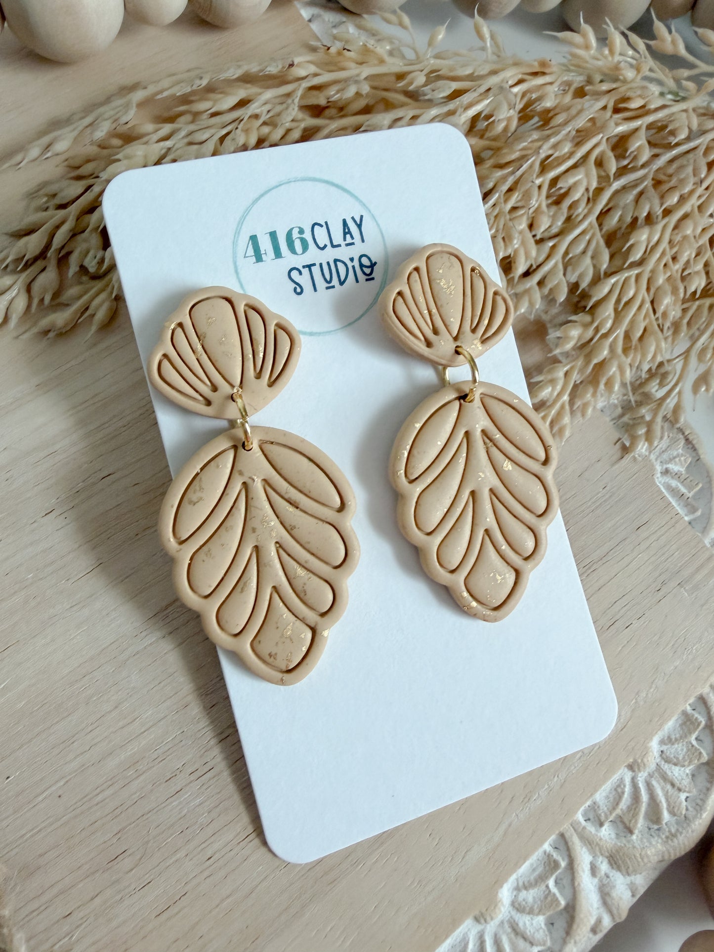 Autumn Petal Drop Earrings