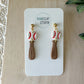 Bat & Ball Earrings (softball & baseball)