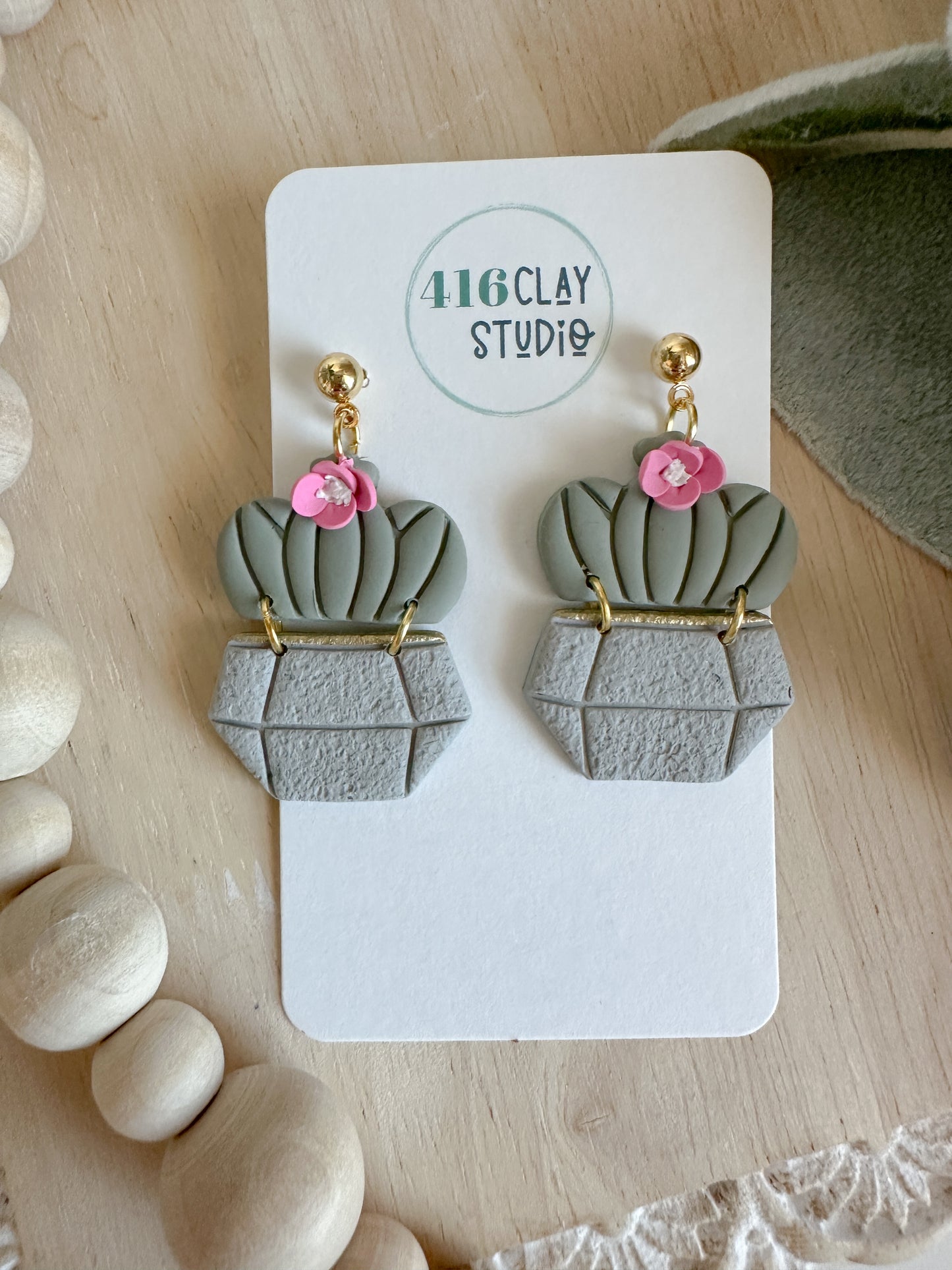 Barrel Cactus Earrings