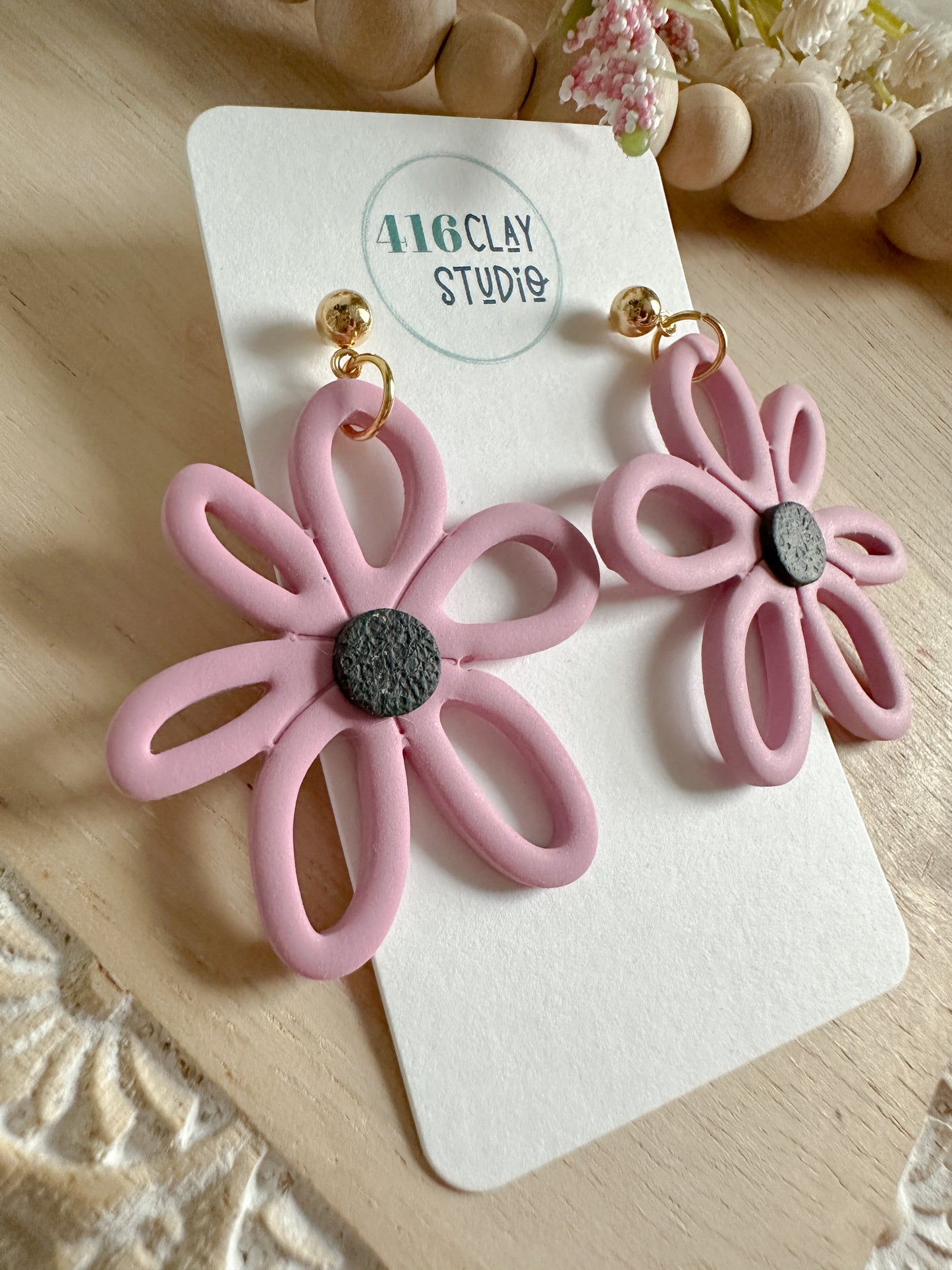 Big Daisy Earrings (two colors)