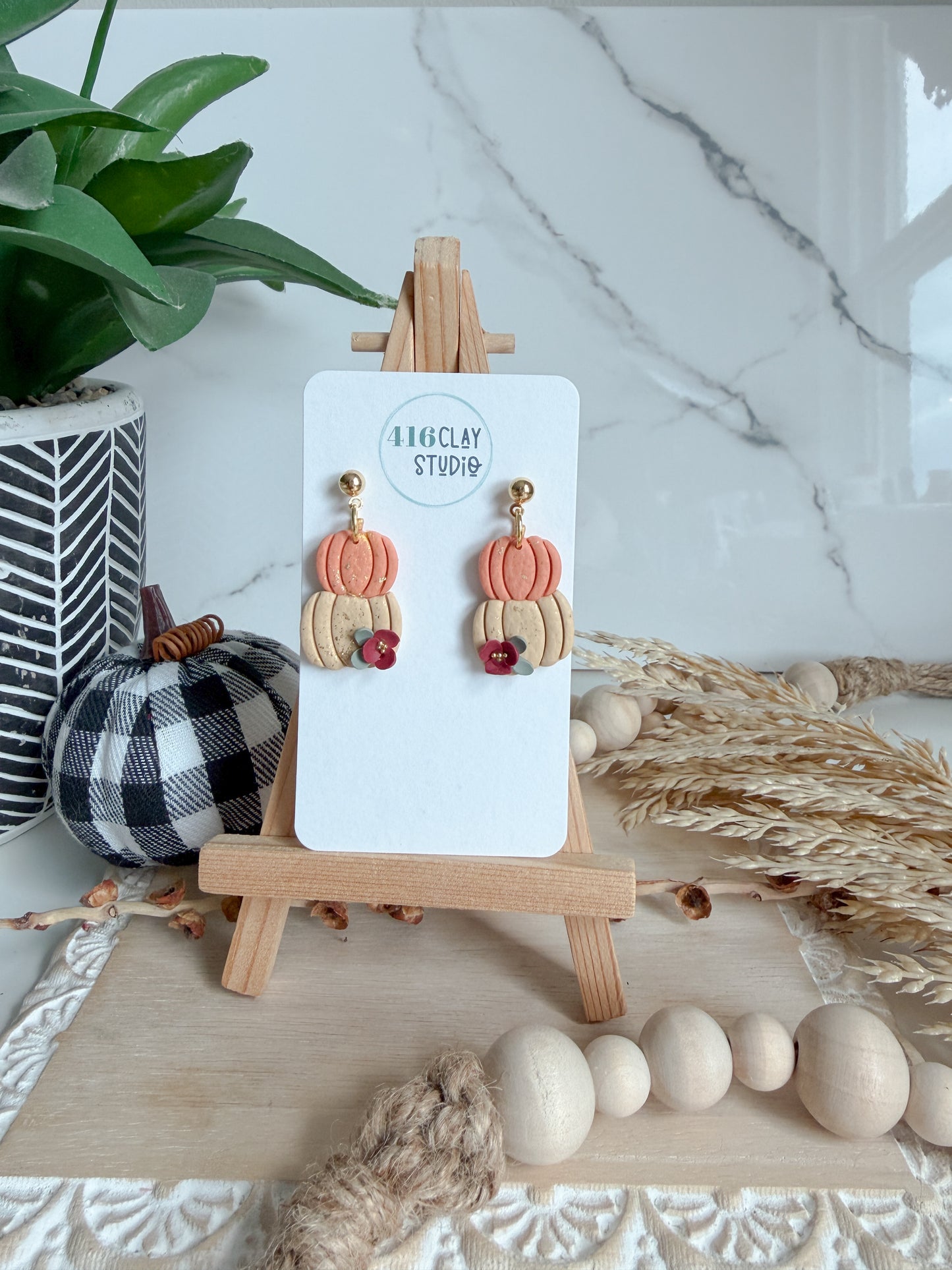 Harvest Charm Pumpkin Stack