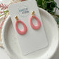 Hollow Teardrop Earrings (two sizes three color options)