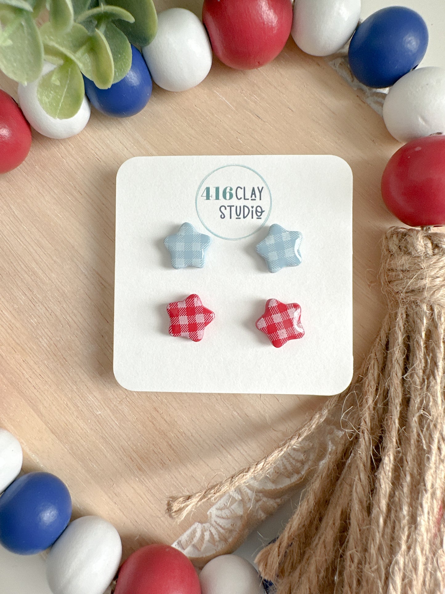 Gingham Star Stud Pack