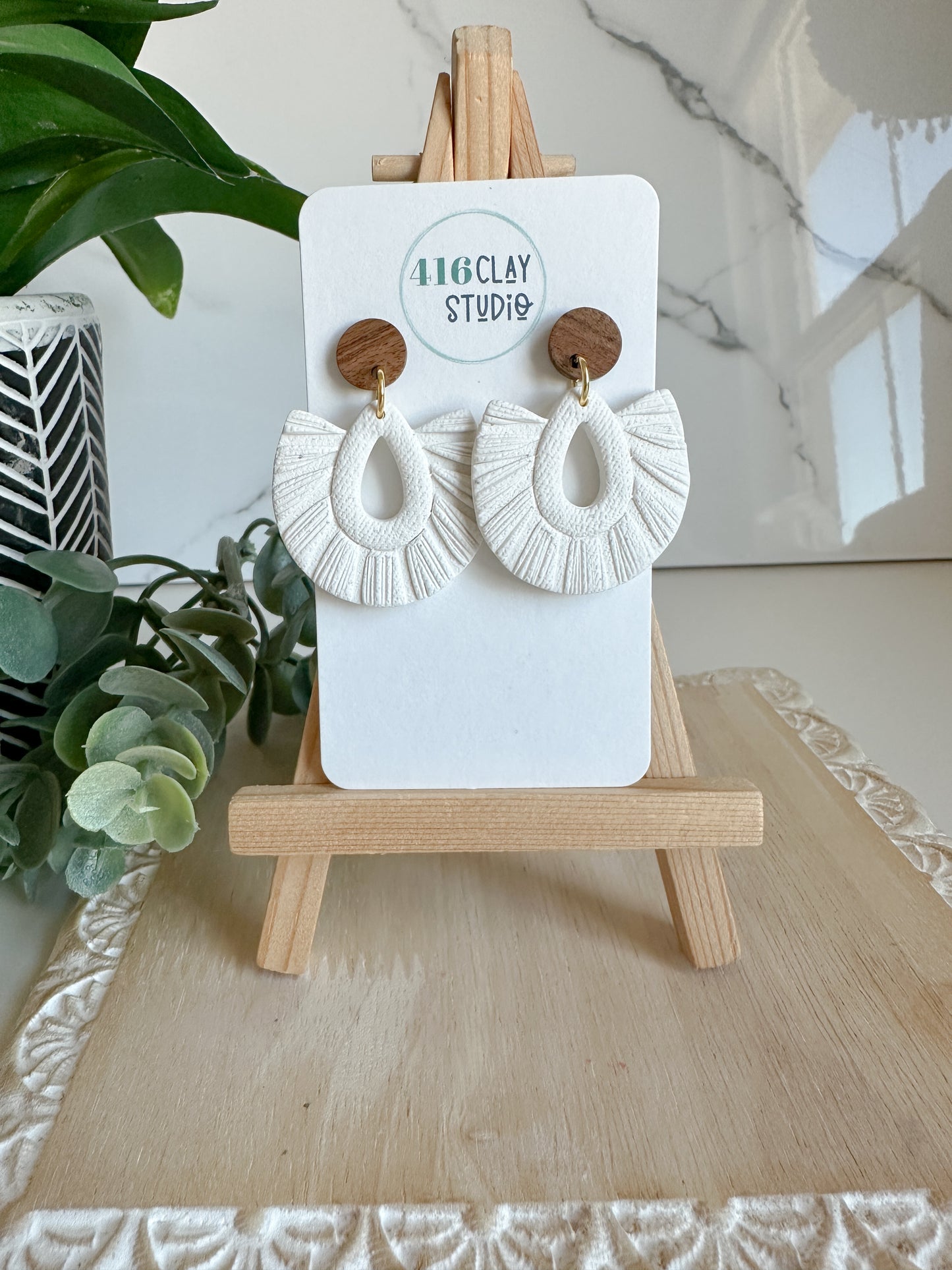 Faux Macramé  Earrings (two options)