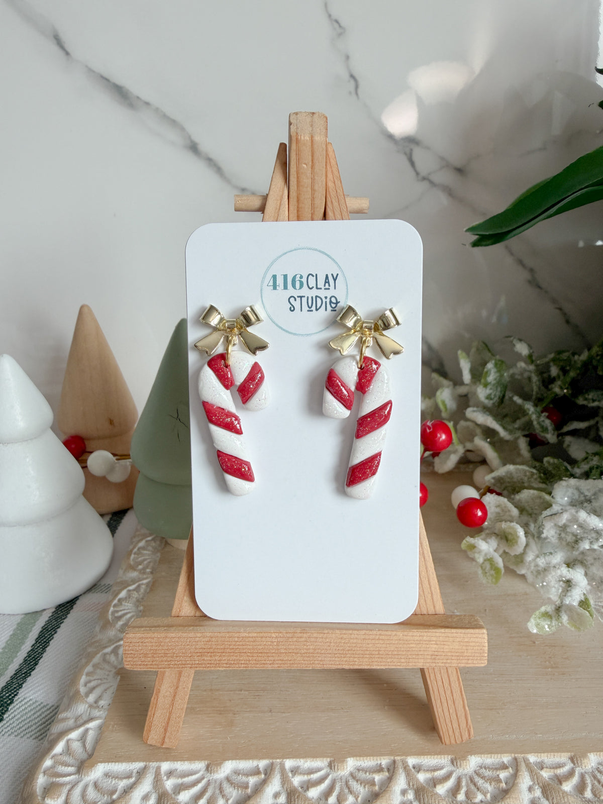 Candy Cane Earrings