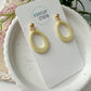 Hollow Teardrop Earrings (two sizes three color options)
