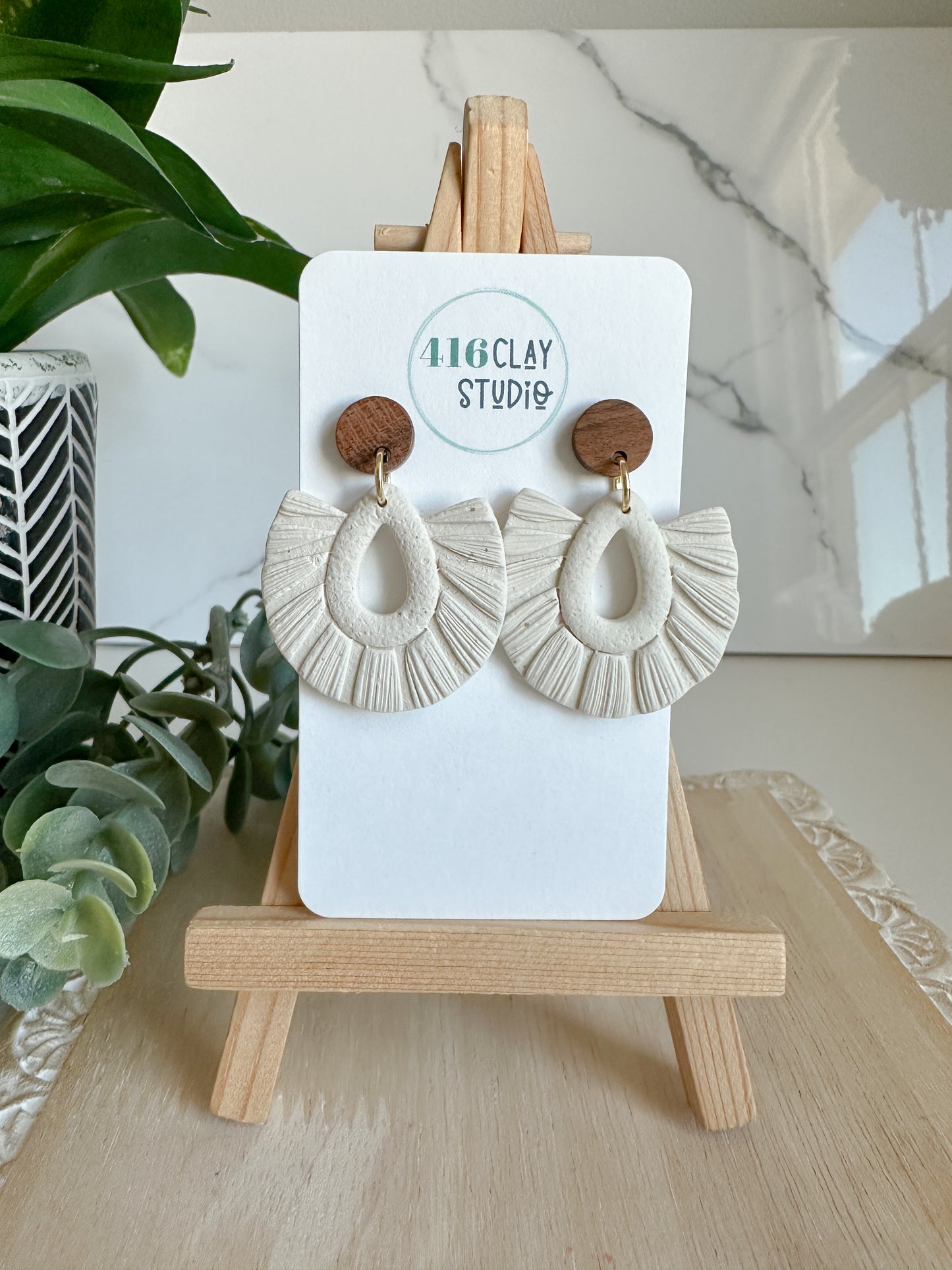 Faux Macramé  Earrings (two options)