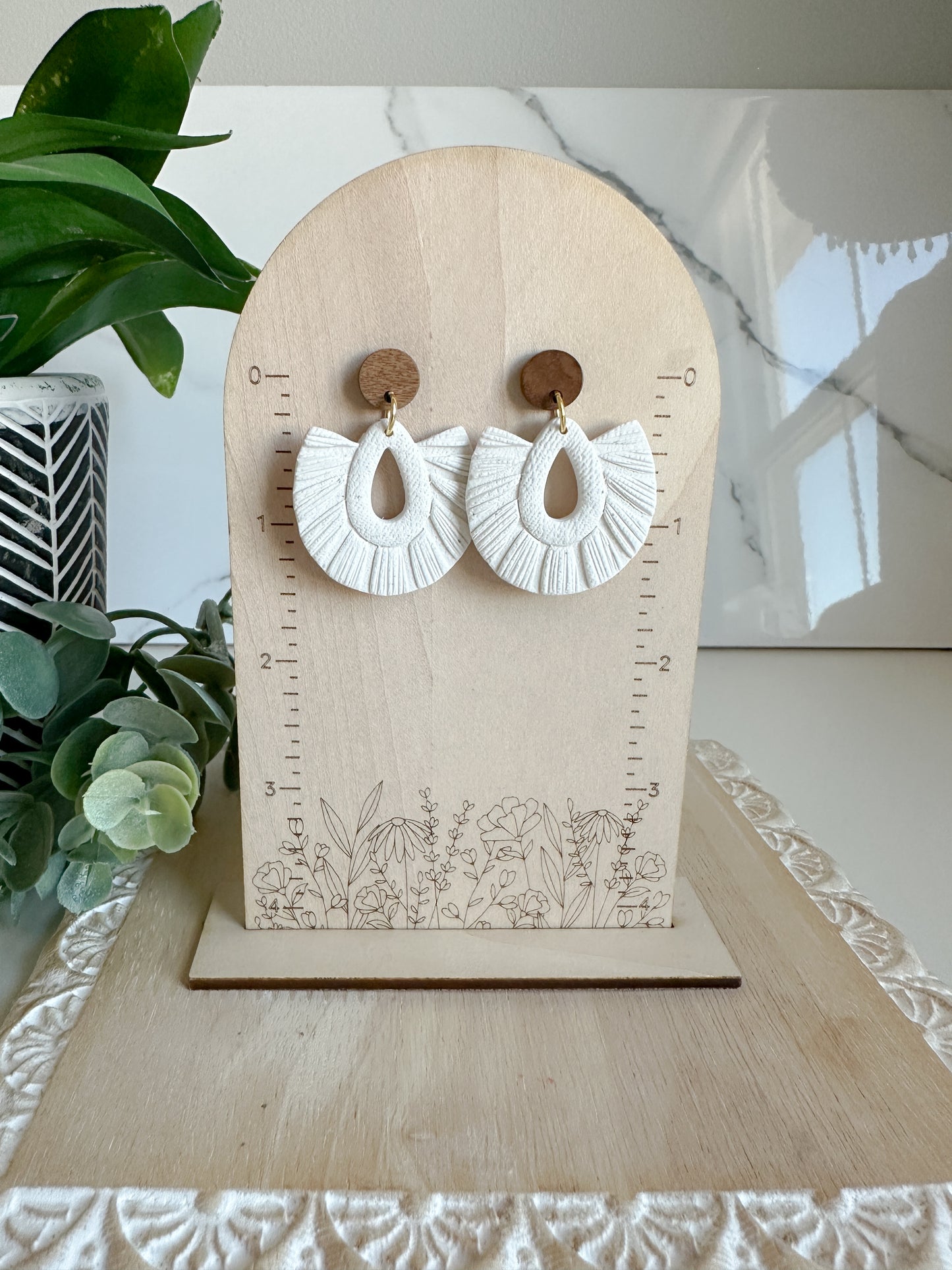 Faux Macramé  Earrings (two options)