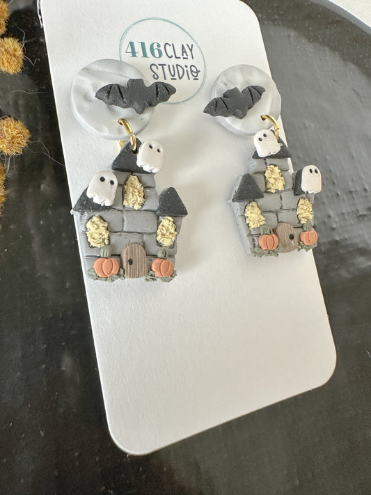 Spooky House Earrings