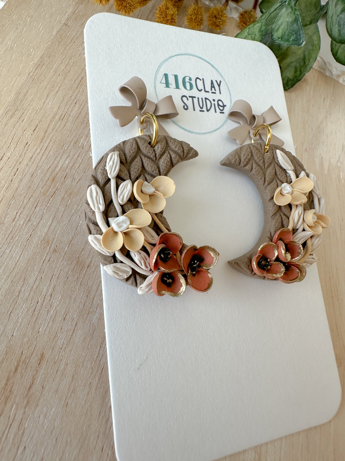 Rustic Moon Earrings