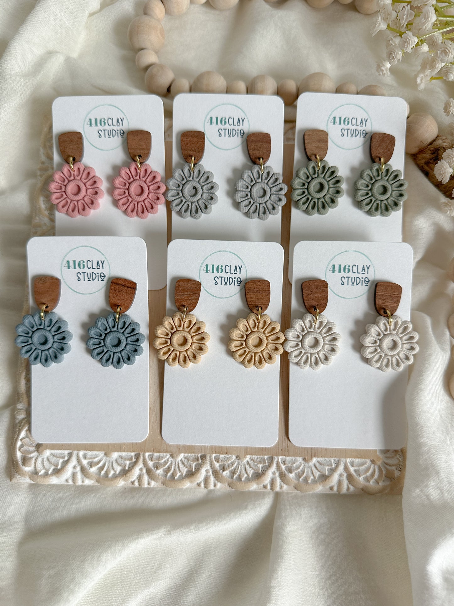 Boho Spring Flowers (five color options)