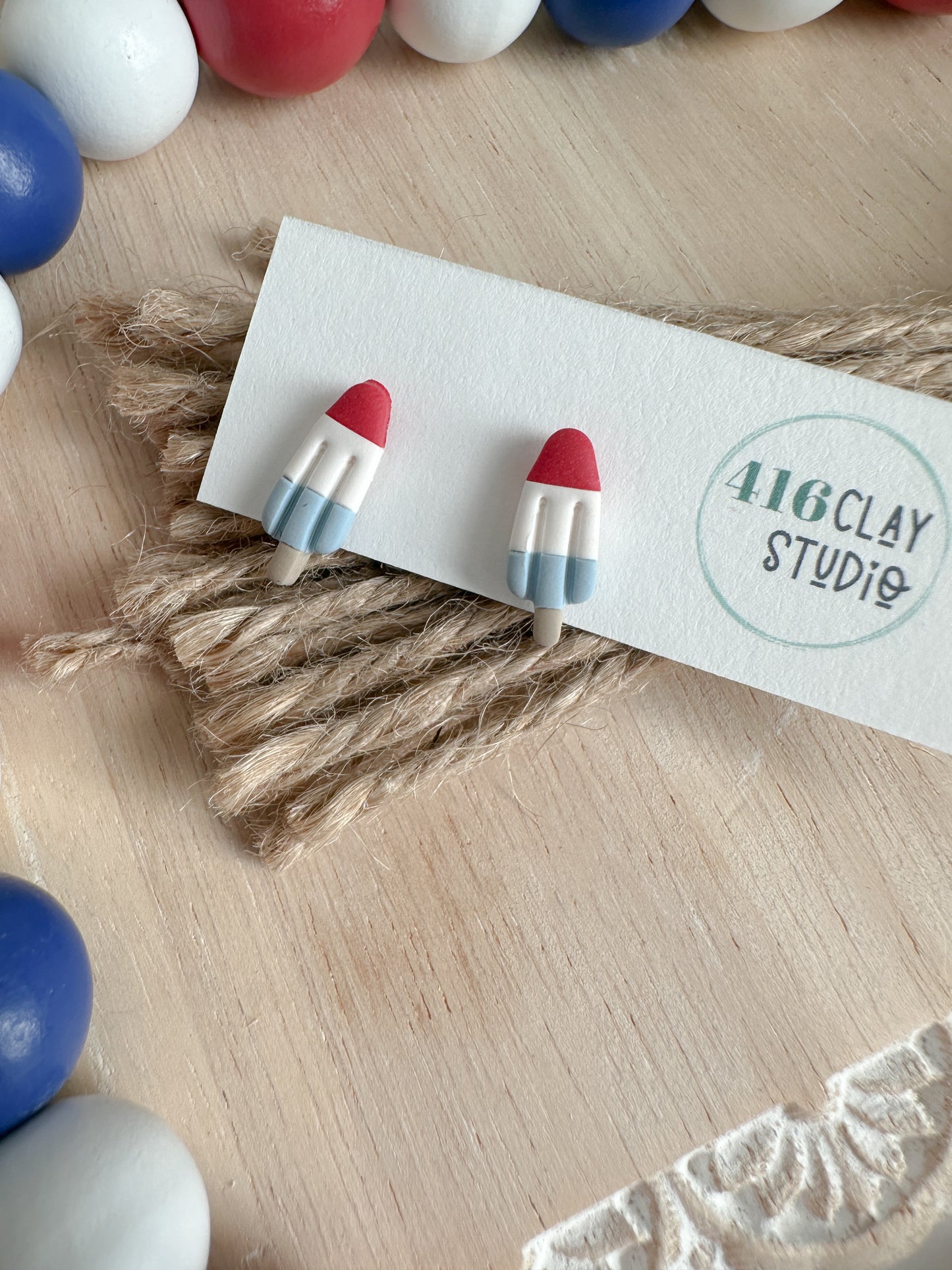 All American Charm Studs