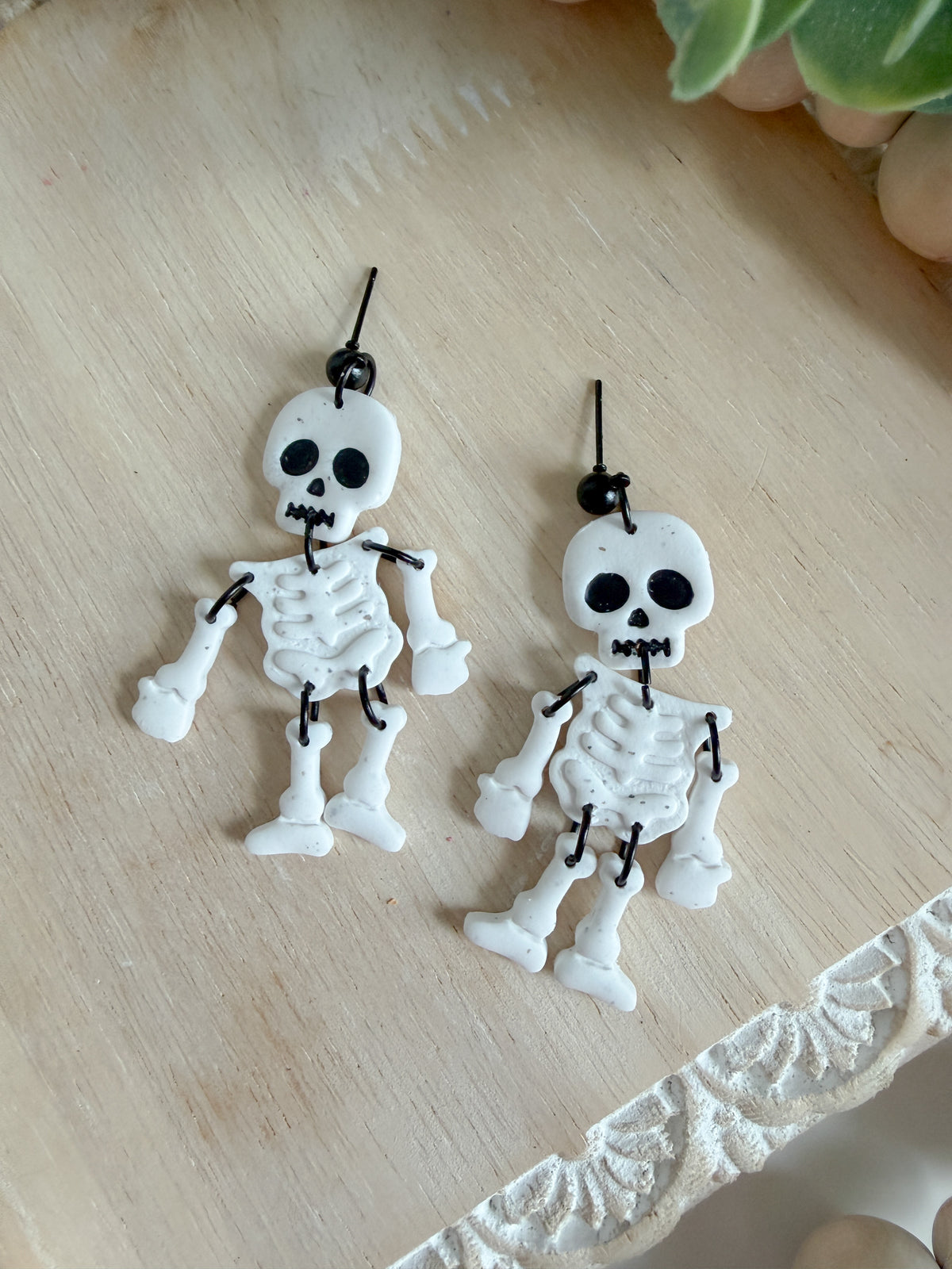 Spooky Scary Skeleton Earrings