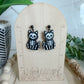 Skeleton Cat Earrings