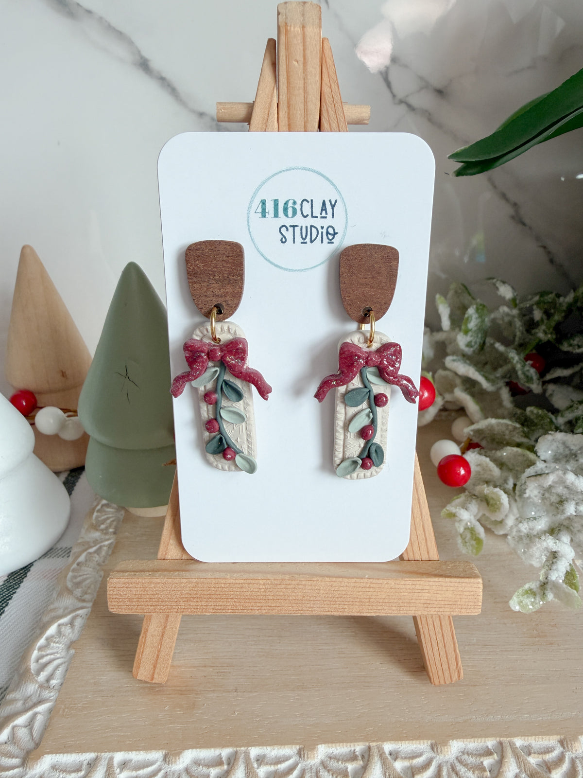 Mistletoe Earrings