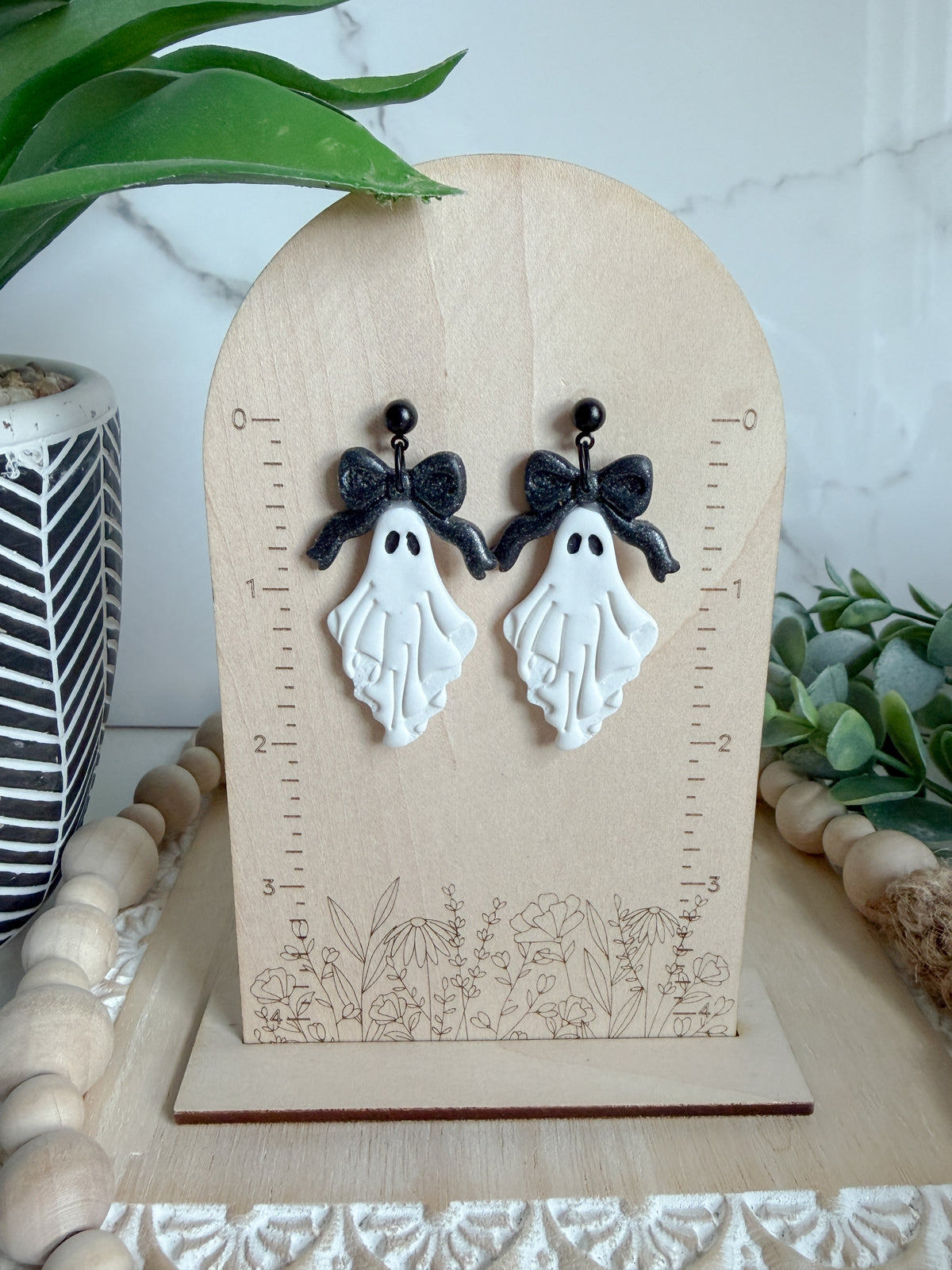 Draped Ghost Earrings
