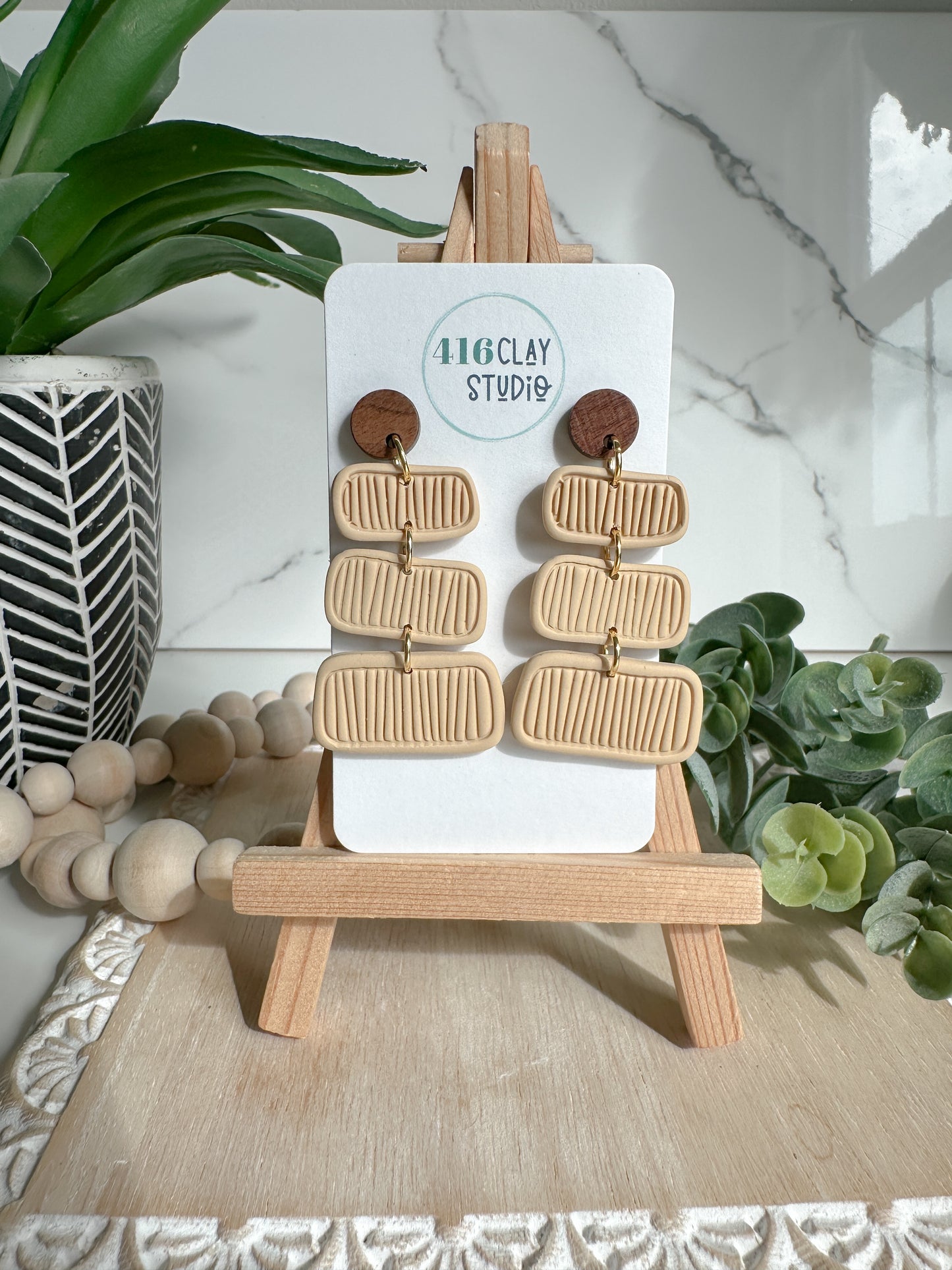 Textured Tide Earrings