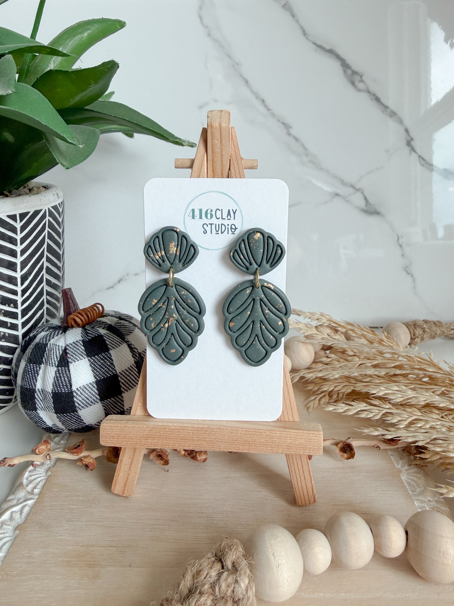 Autumn Petal Drop Earrings