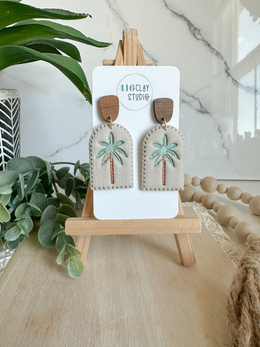 Palm Tree Earrings