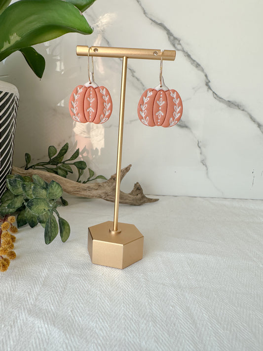 Embossed Pumpkin Hoops