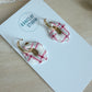 Plaid Christmas Charm Earrings